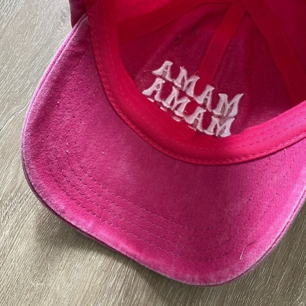 Mama Embroidered Hat (Pink)